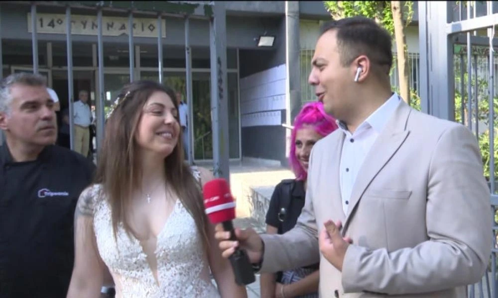Ευρωεκλογές: Πήγε να ψηφίσει με το… νυφικό πριν τη γαμήλια φωτογράφηση
